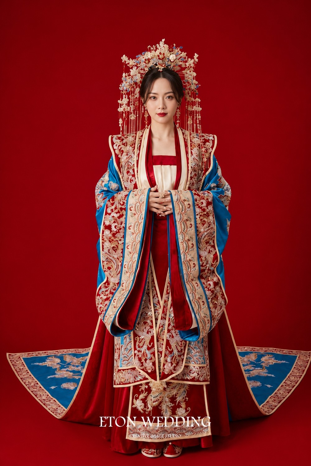 中式禮服,秀禾服,新中式禮服,漢服,漢婚服,龍鳳褂
